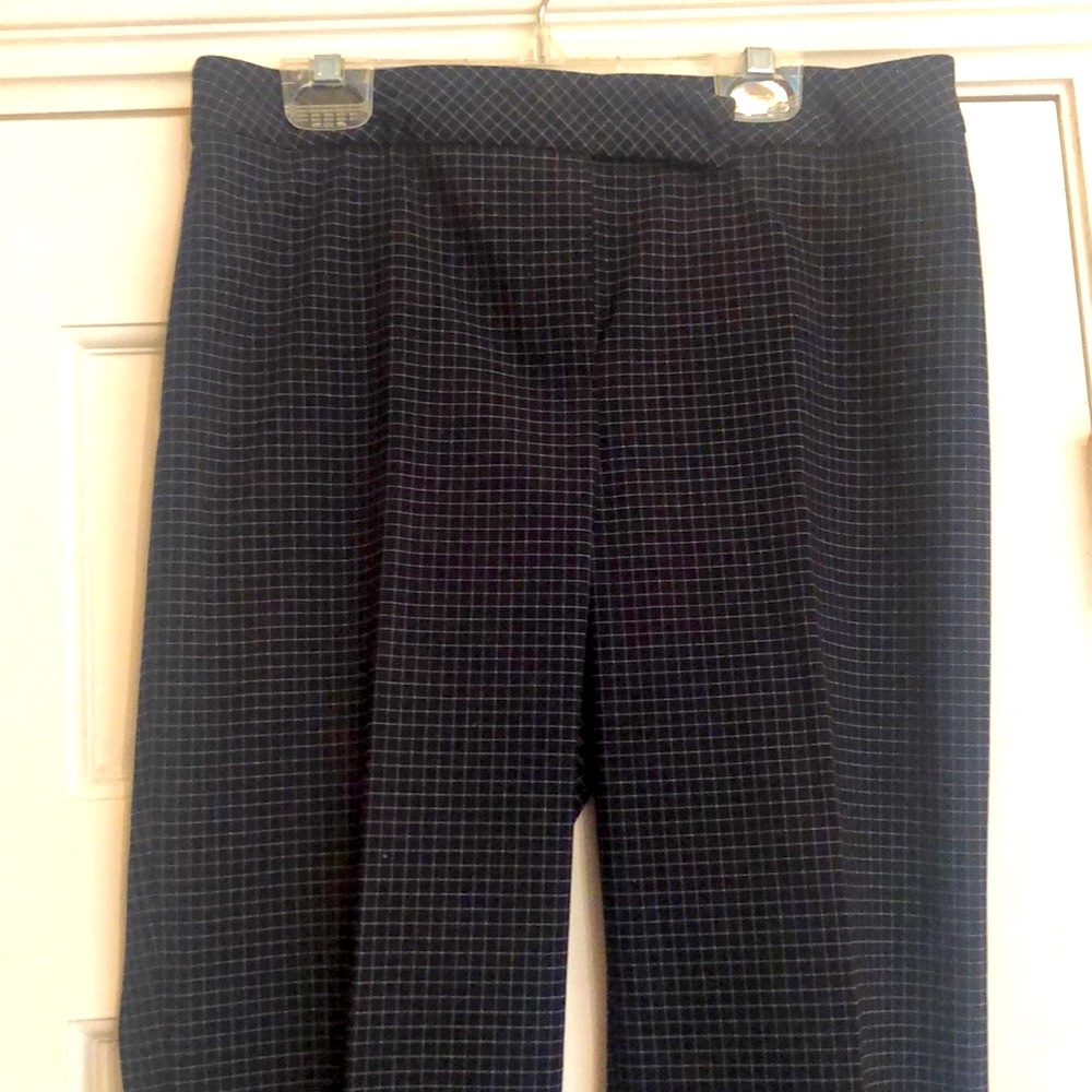 Ann Taylor blue checked dress pants